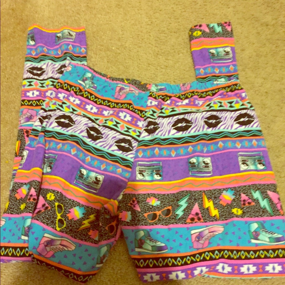 No Boundaries 15/17 Retro Print Leggings